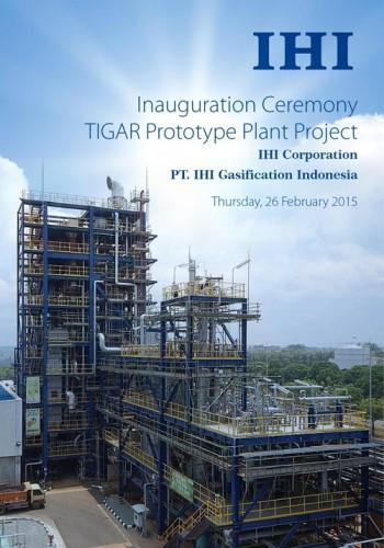 Inauguration Ceremony TIGAR Prototype Plant Project IHI Corporation